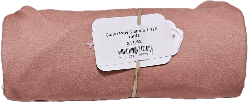 Cloud Poly Salmon 1 1/6  Yards