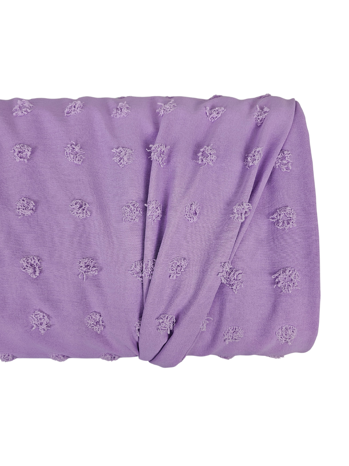 Penny Size Poly Swiss Dot Lavender