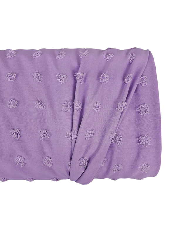 Penny Size Poly Swiss Dot Lavender