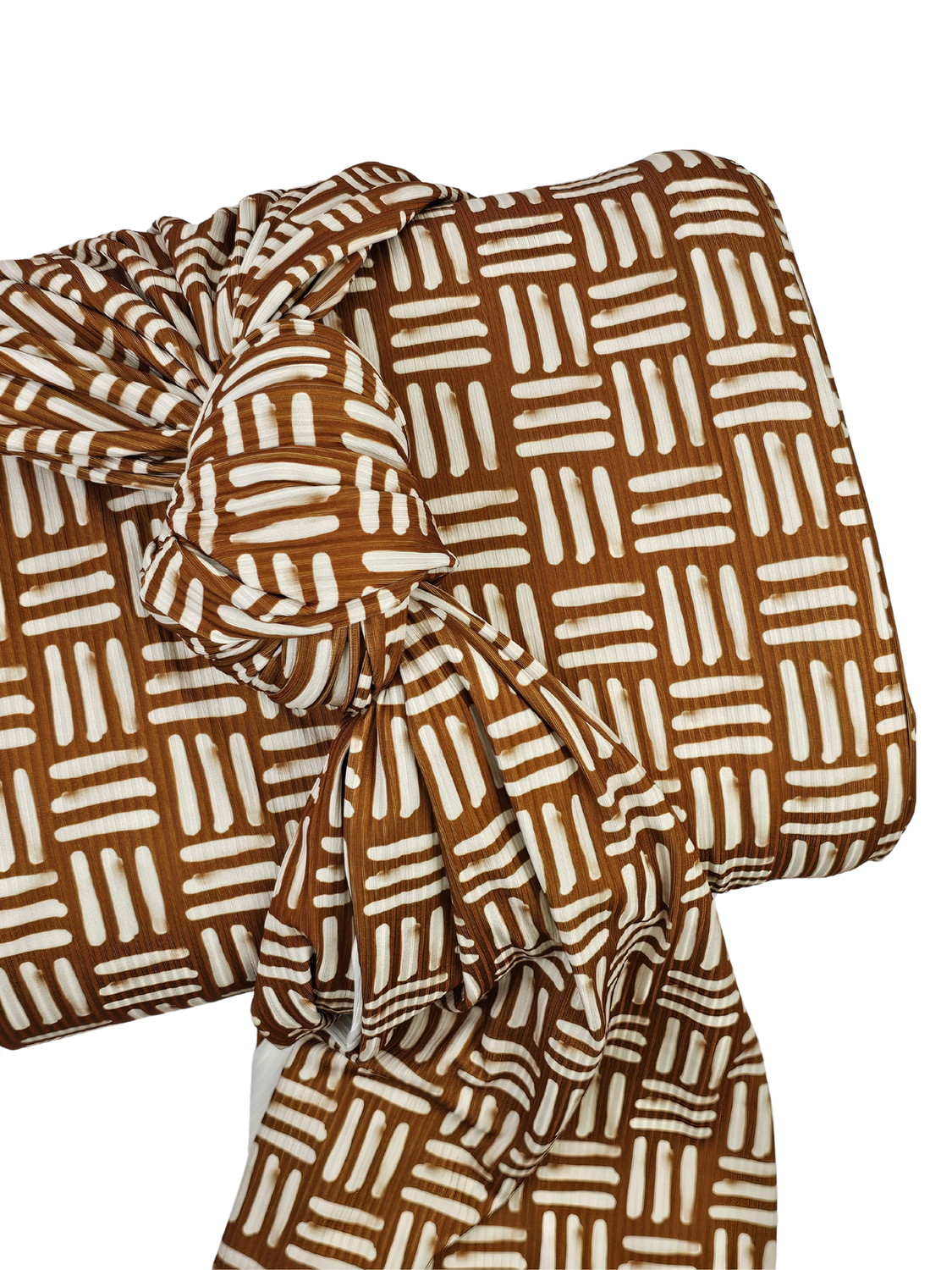*Unique Design* Mini Poly Ribbed Knit Terracotta Strokes
