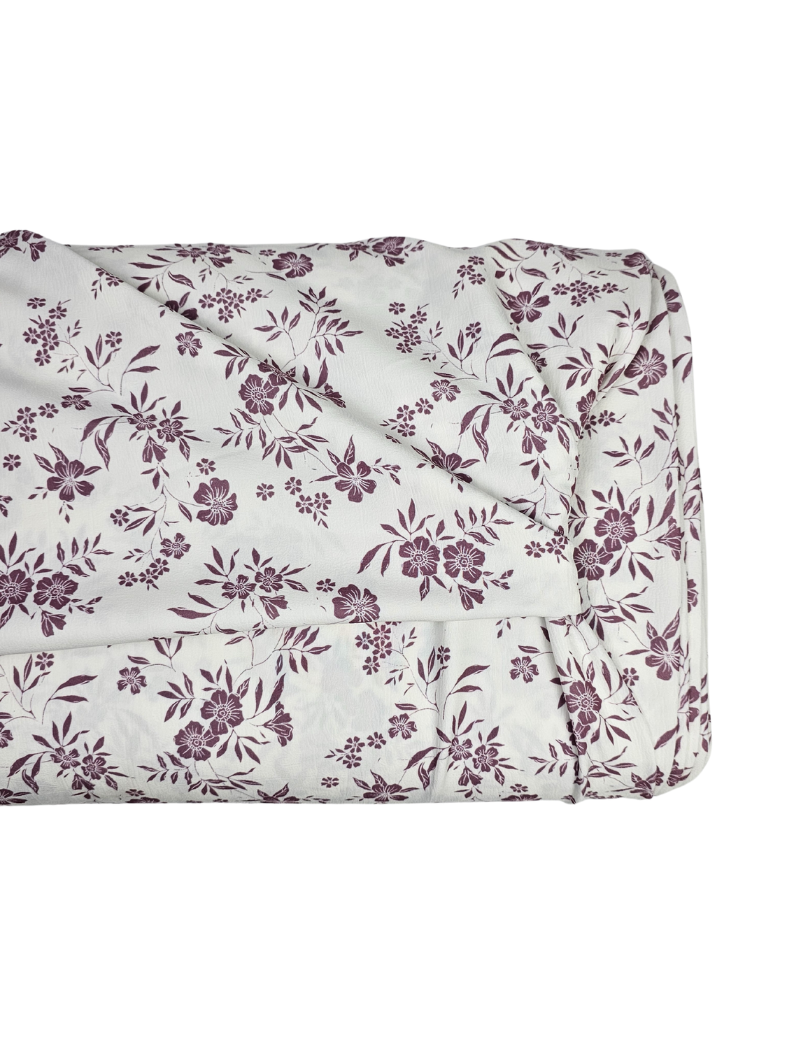 *Unique Design* Cloud Poly Classic Floral Vines White Mauve