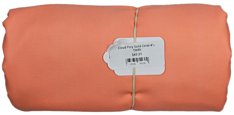Cloud Poly Solid Coral 4⅓ Yards