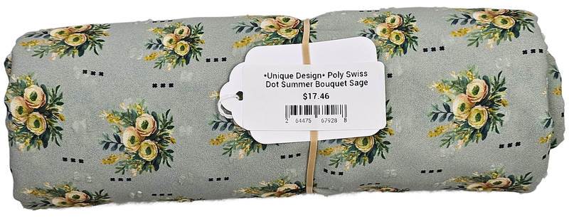 *Unique Design* Poly Swiss Dot 1¾ Yards