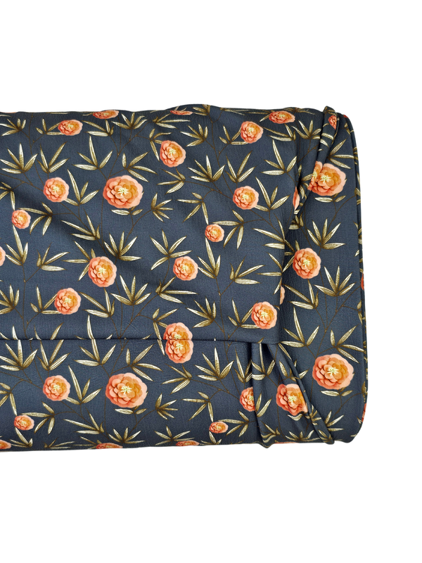 *Unique Design* Cloud Poly Floral Vineyard Whispers Navy