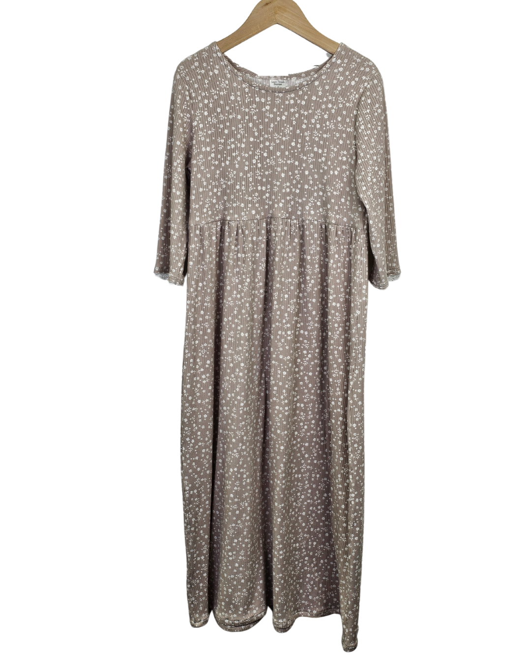 Dress 6-7 yrs. Beige Floral