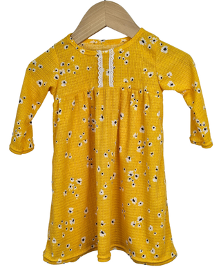 Dress 0-3 mo. Yellow Floral