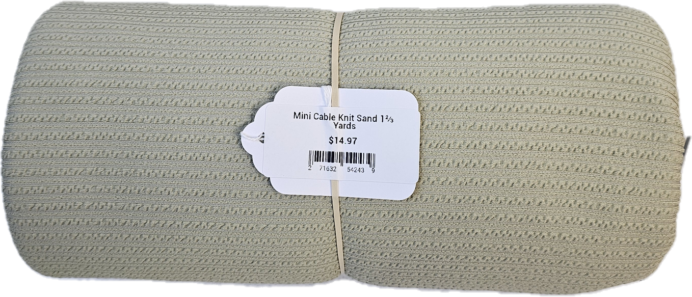 Mini Cable Knit Sand 1⅔ Yards