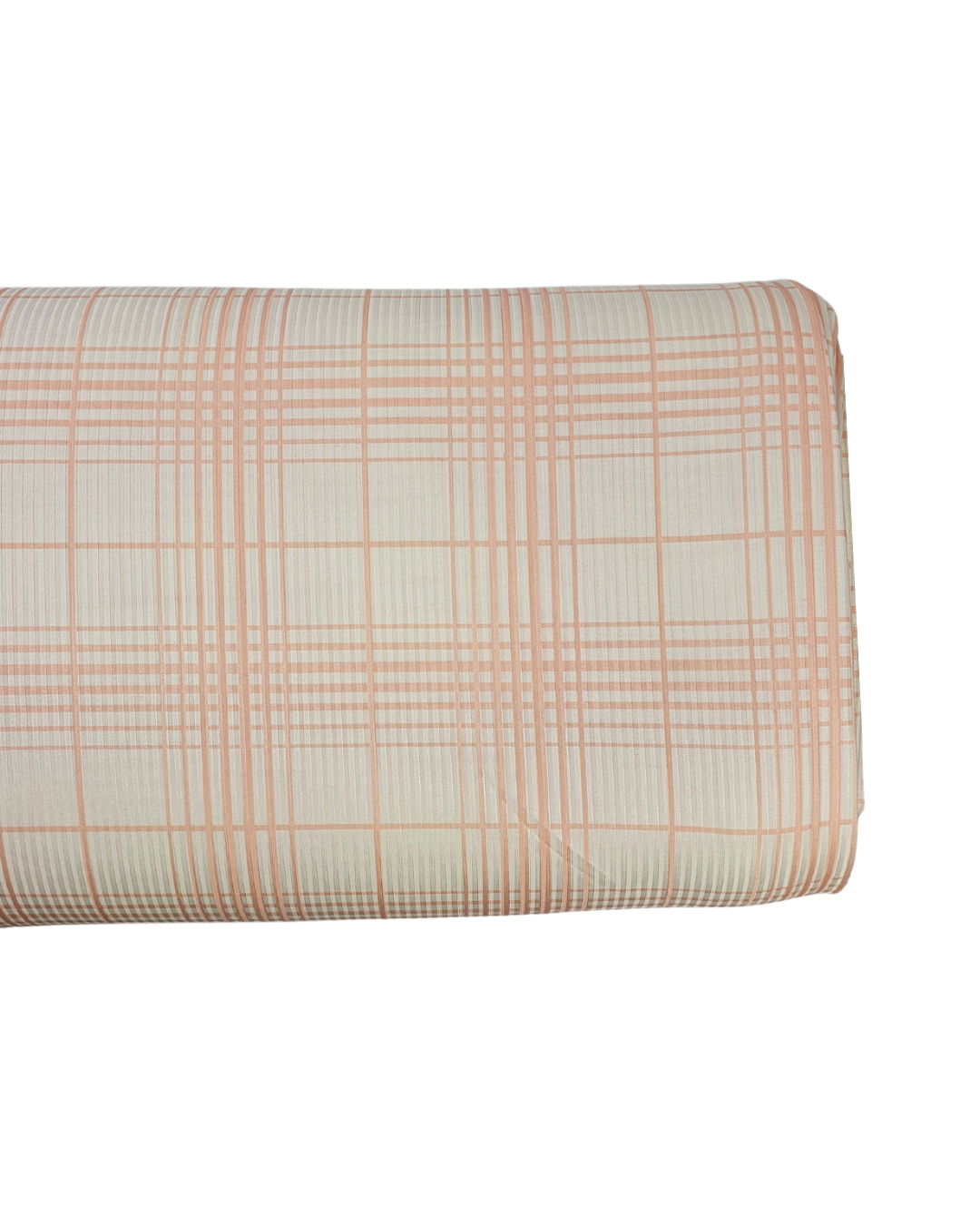*Unique Design* Mini Poly Ribbed Knit Plaid Check Pink
