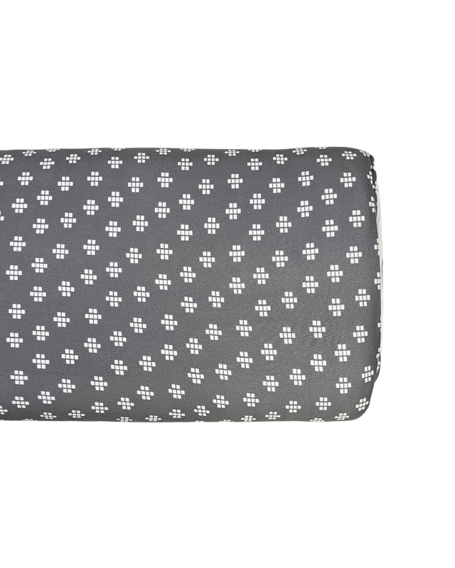 *Unique Design* Double Brushed Poly Square Boxes Gray