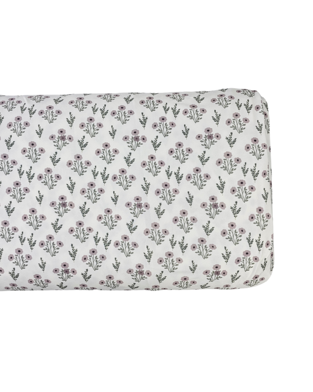 *Unique Design* Single Brushed Poly Cute Floral Lavender
