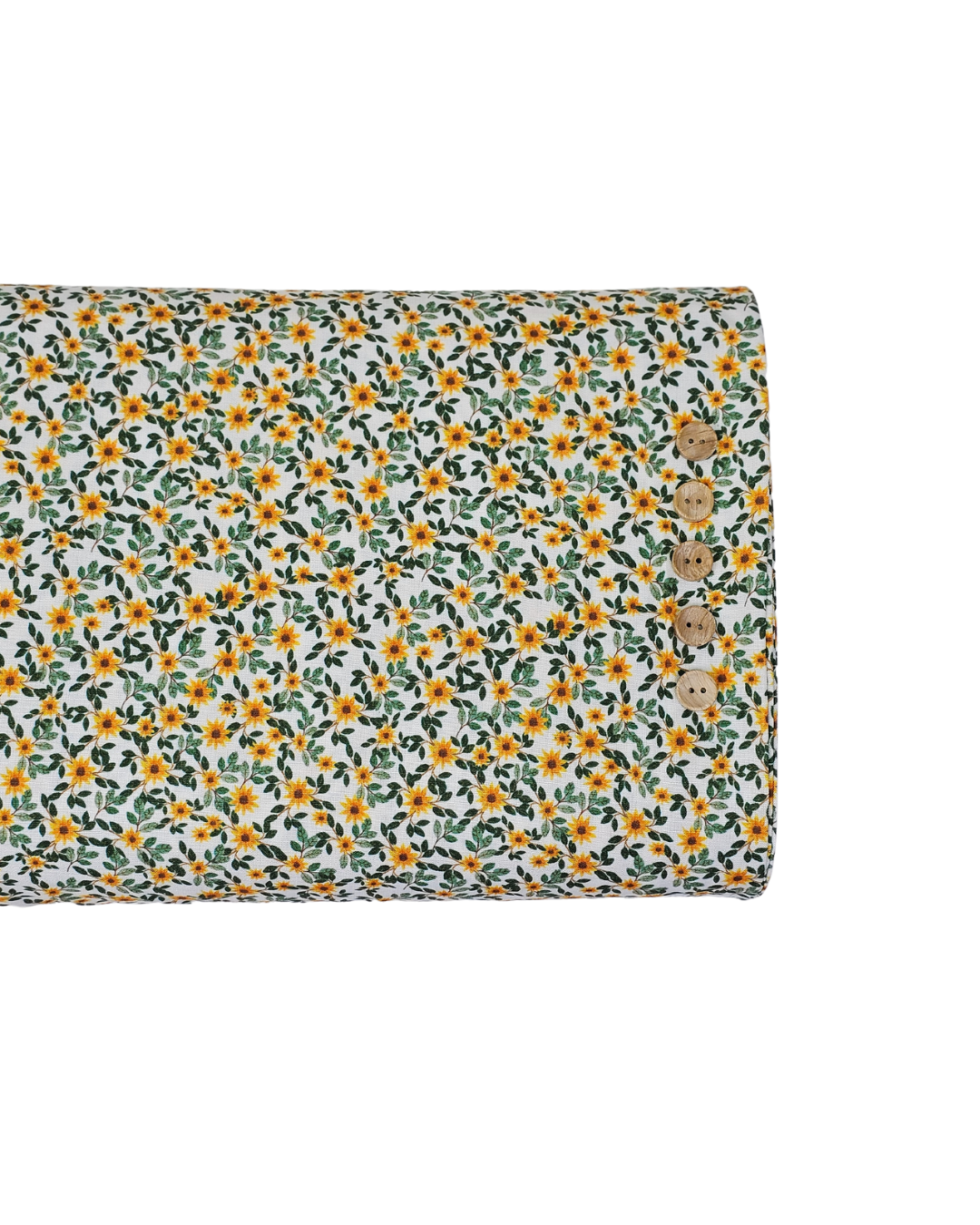 *Unique Design* Poly Slub Sunflower Patch Sm