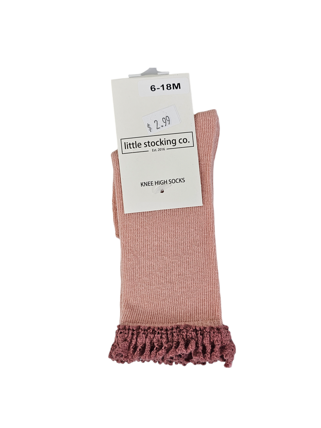 6-18 mo. Blush Lace Socks