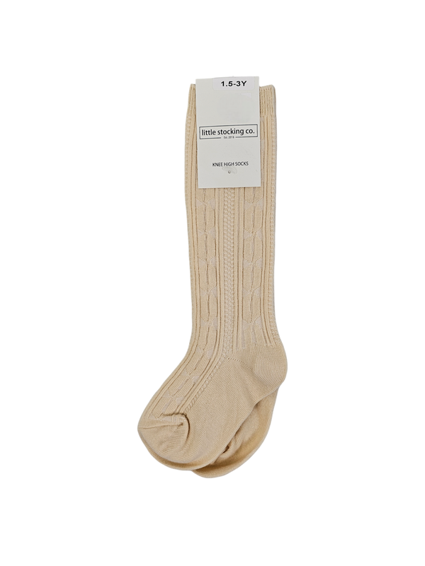 1.5-3 Yr. Cream Socks