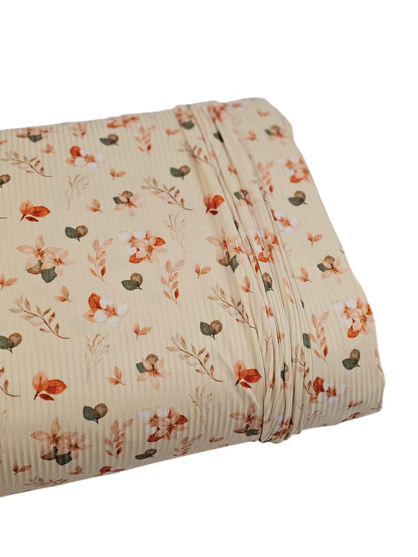 *Unique Design* Mini Poly Ribbed Knit Autumn Elegance Sunlit Ivory