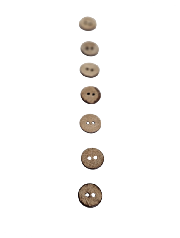 Brown Wooden Buttons 12mm