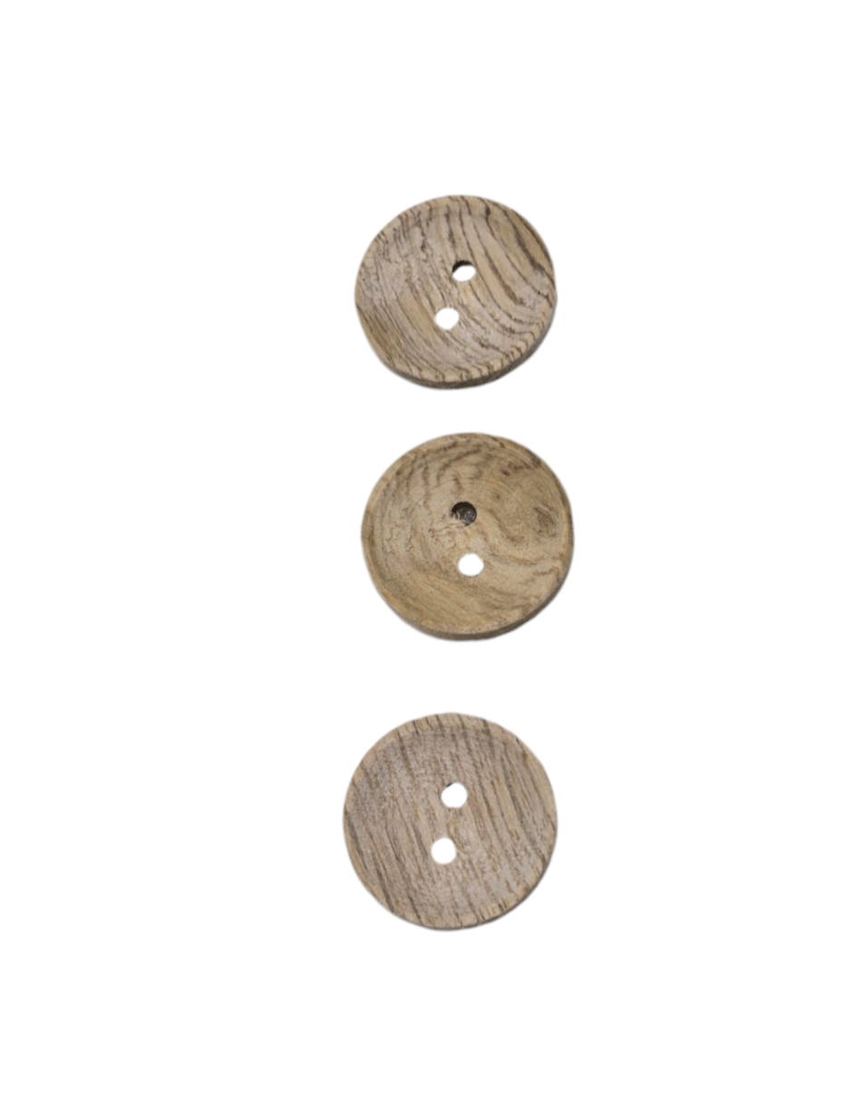 Natural Wooden Buttons 20mm