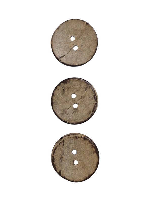 Wooden Brown Buttons 30mm