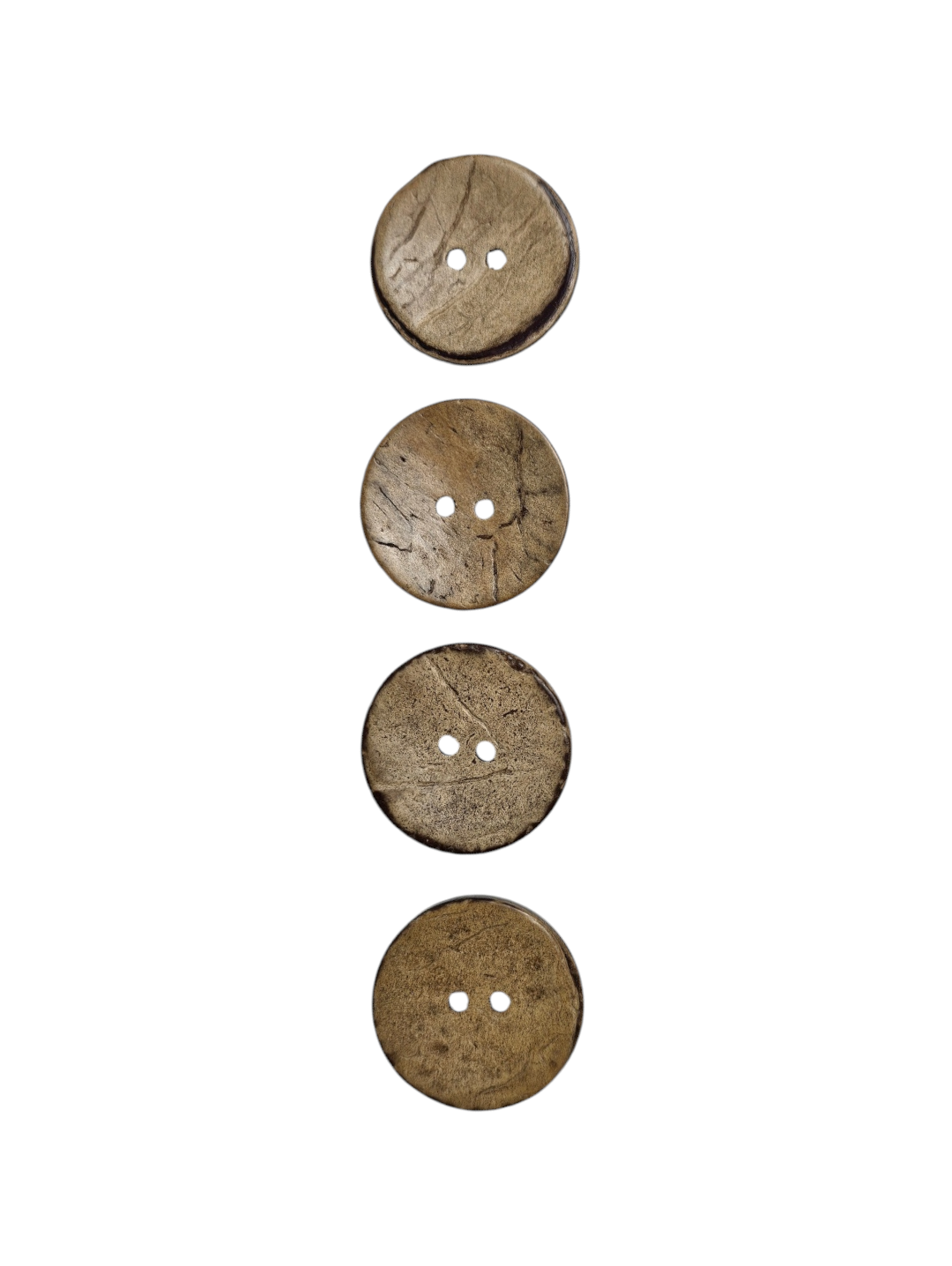 Wooden Brown Buttons 25mm