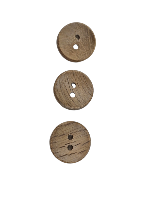 Natural Wooden Buttons 18mm