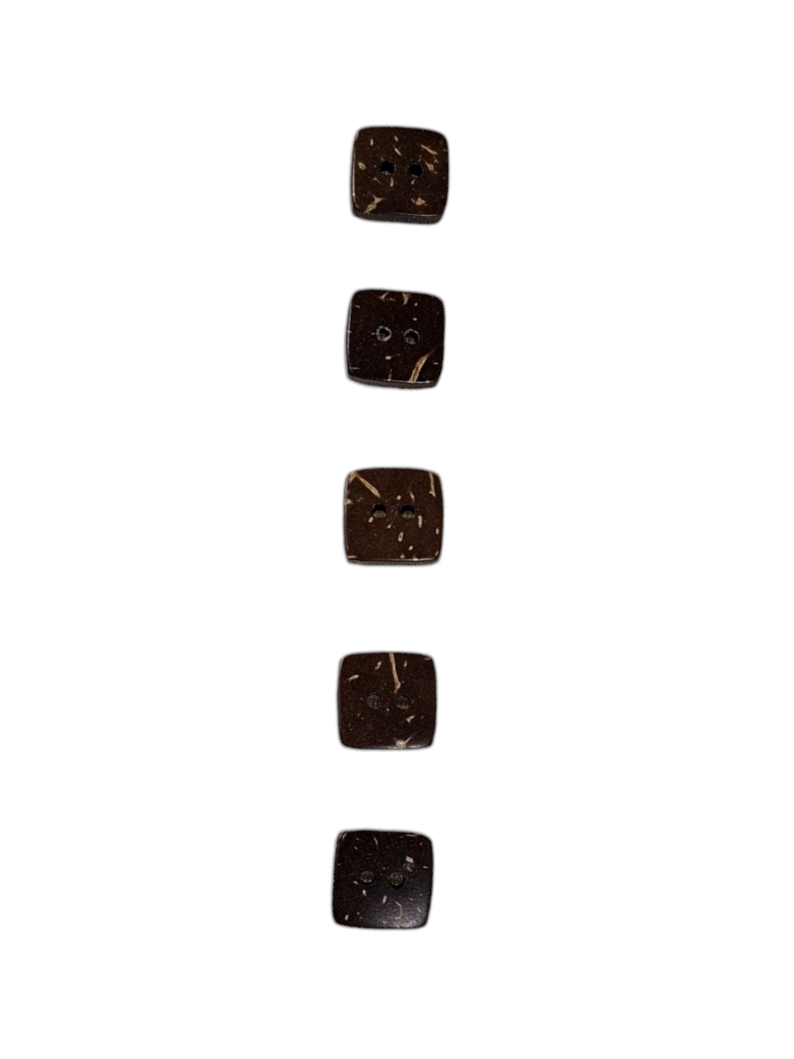 Wooden Brown Buttons Square