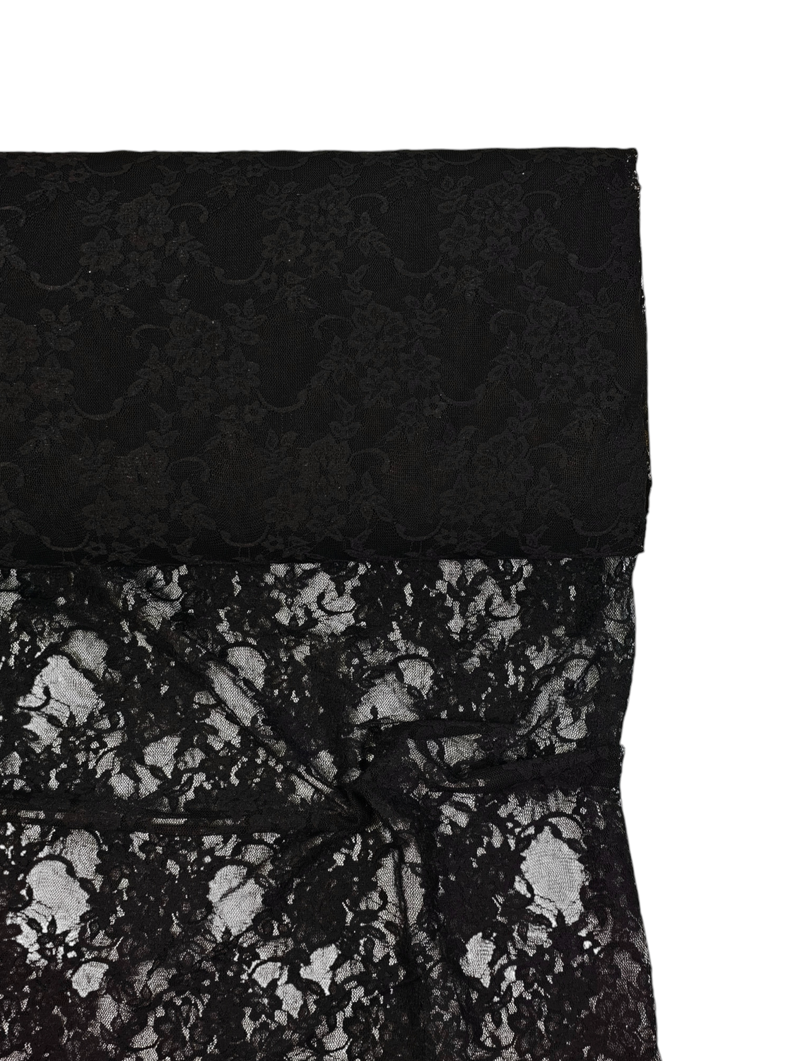 Stretched Floral Lace Black