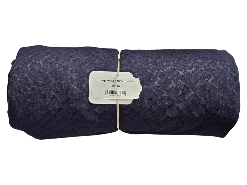 Jacquard Knit Navy 3¾ Yds