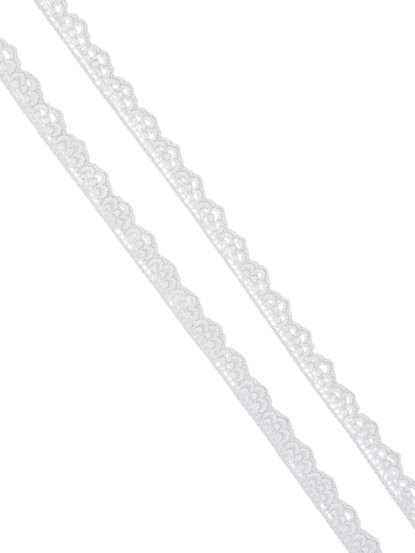 ⅝&quot; White Stretch Lace