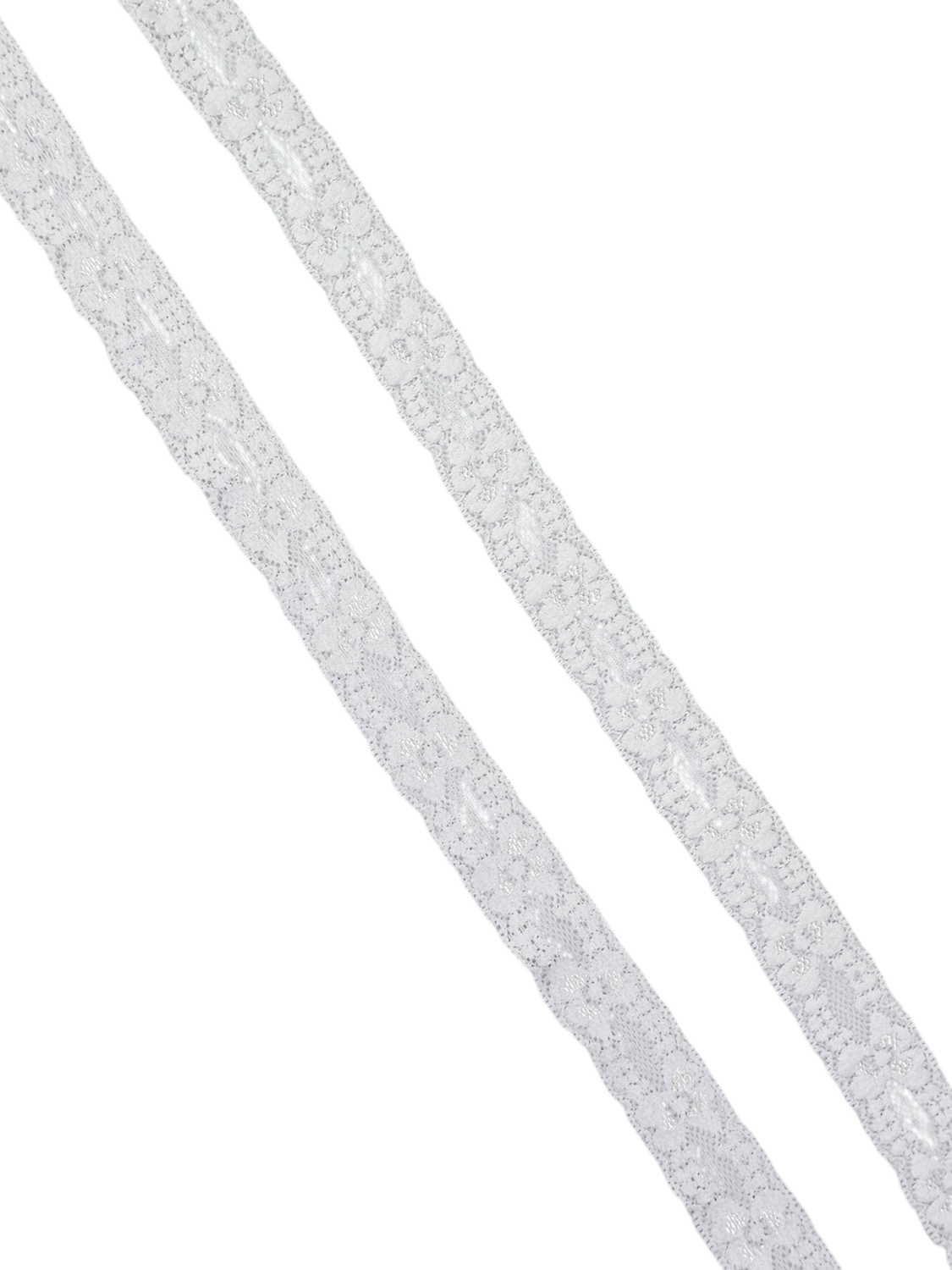 1&quot; White Stretch Lace