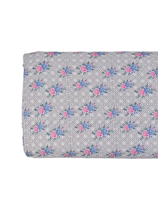 *Unique Design* Mini Poly Ribbed Knit Black Diamond Blue Pink Floral