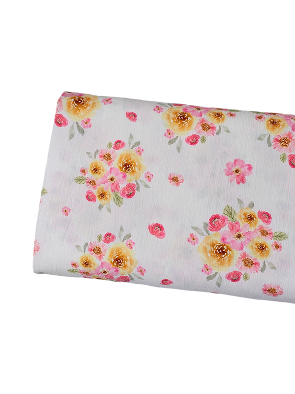 *Unique Design* Pineskin Lg Pink Yellow Floral