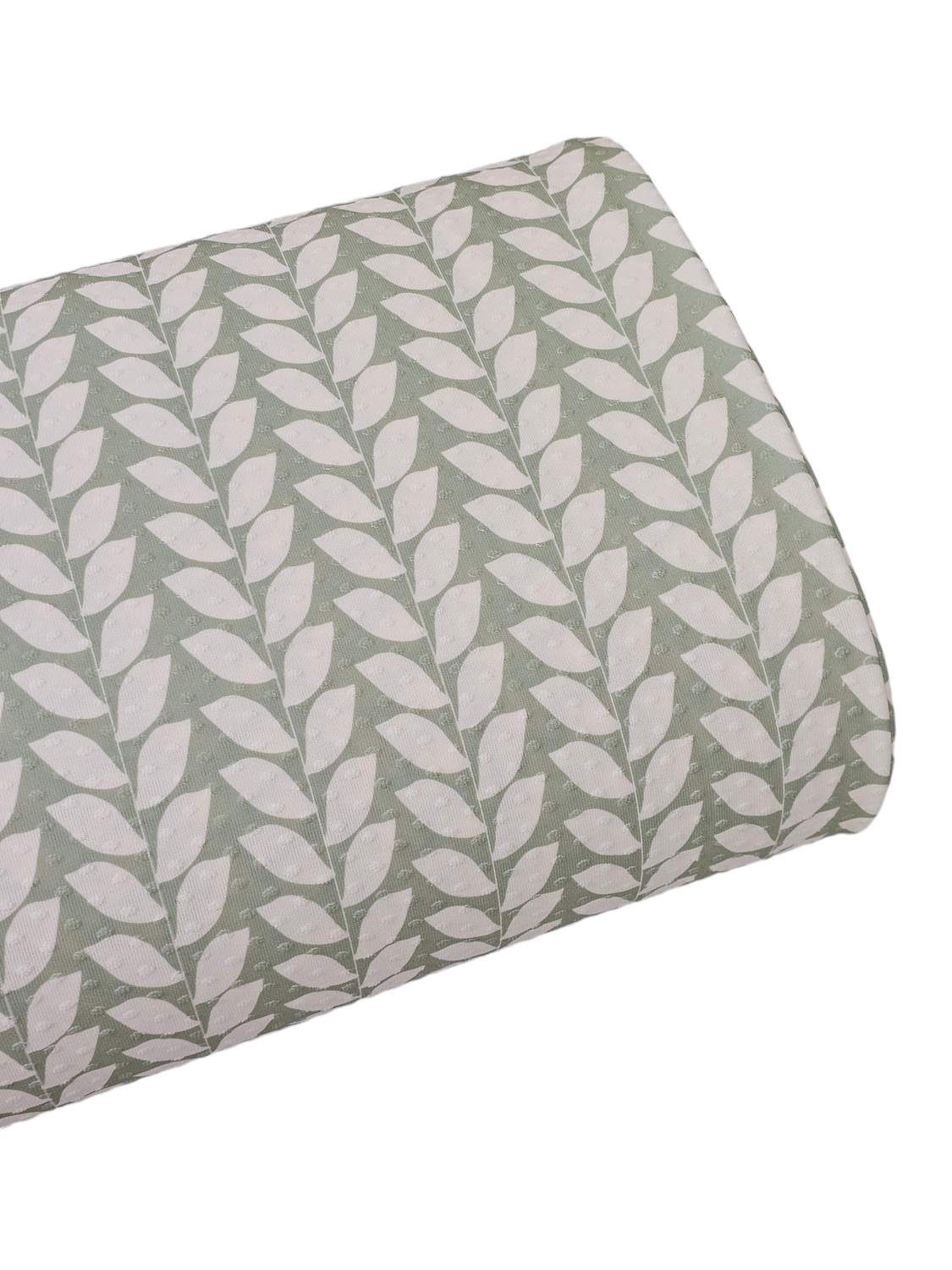 *Unique Design* Swiss Dot Knit Green Vines