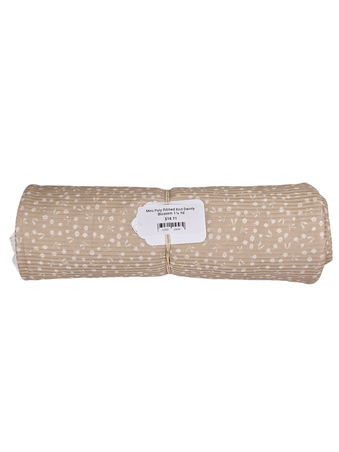 Mini Poly Ribbed Knit Dainty Blossom 1⅞ Yd