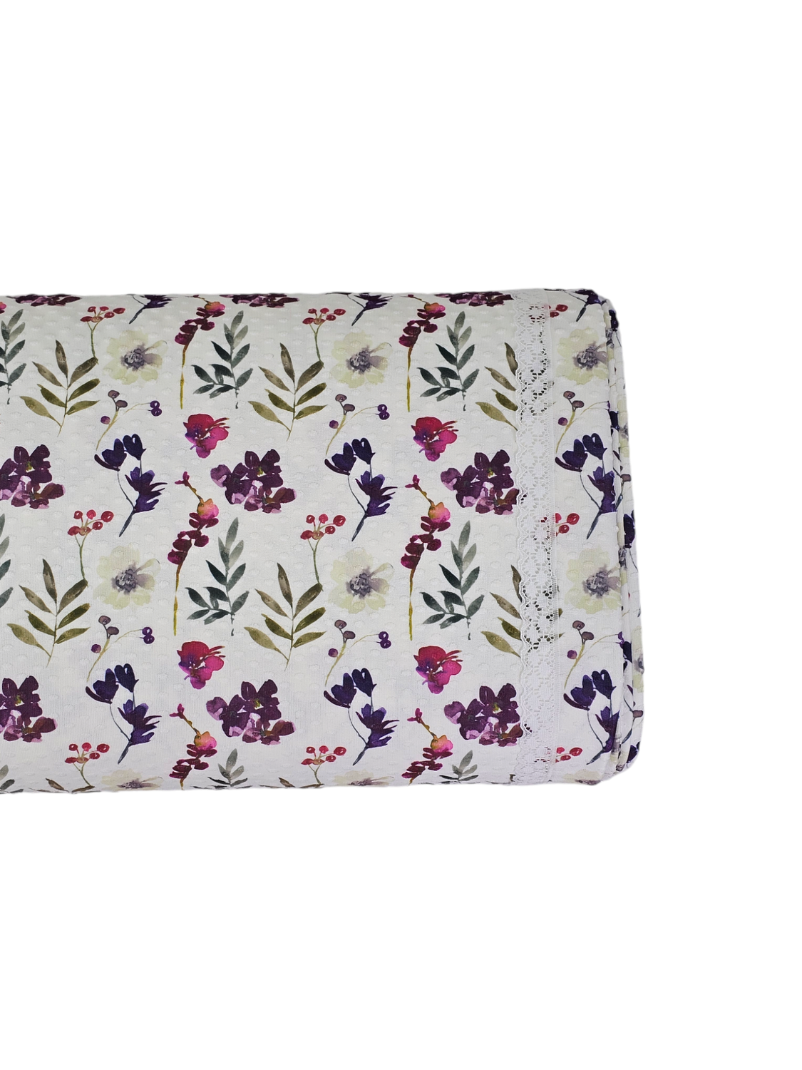 *Unique Design* Swiss Dot Knit Purple Meadow 2⅓ yards
