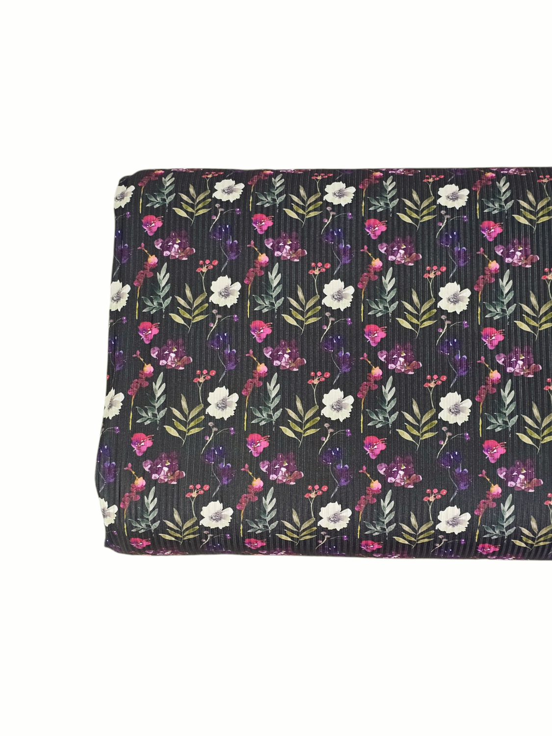 *Unique Design* Mini Poly Ribbed Knit Purple Meadow Hue