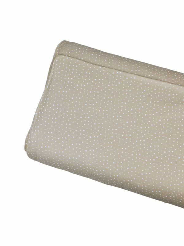 *Unique Design* Double Brushed Poly Snowfall Whispers Cream