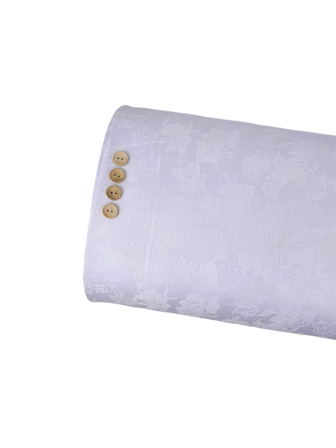 Embossed Elegant Polyester White