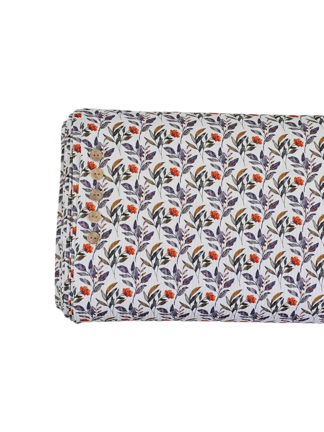* Unique Design * Mini Poly Ribbed Knit Leafy Berries