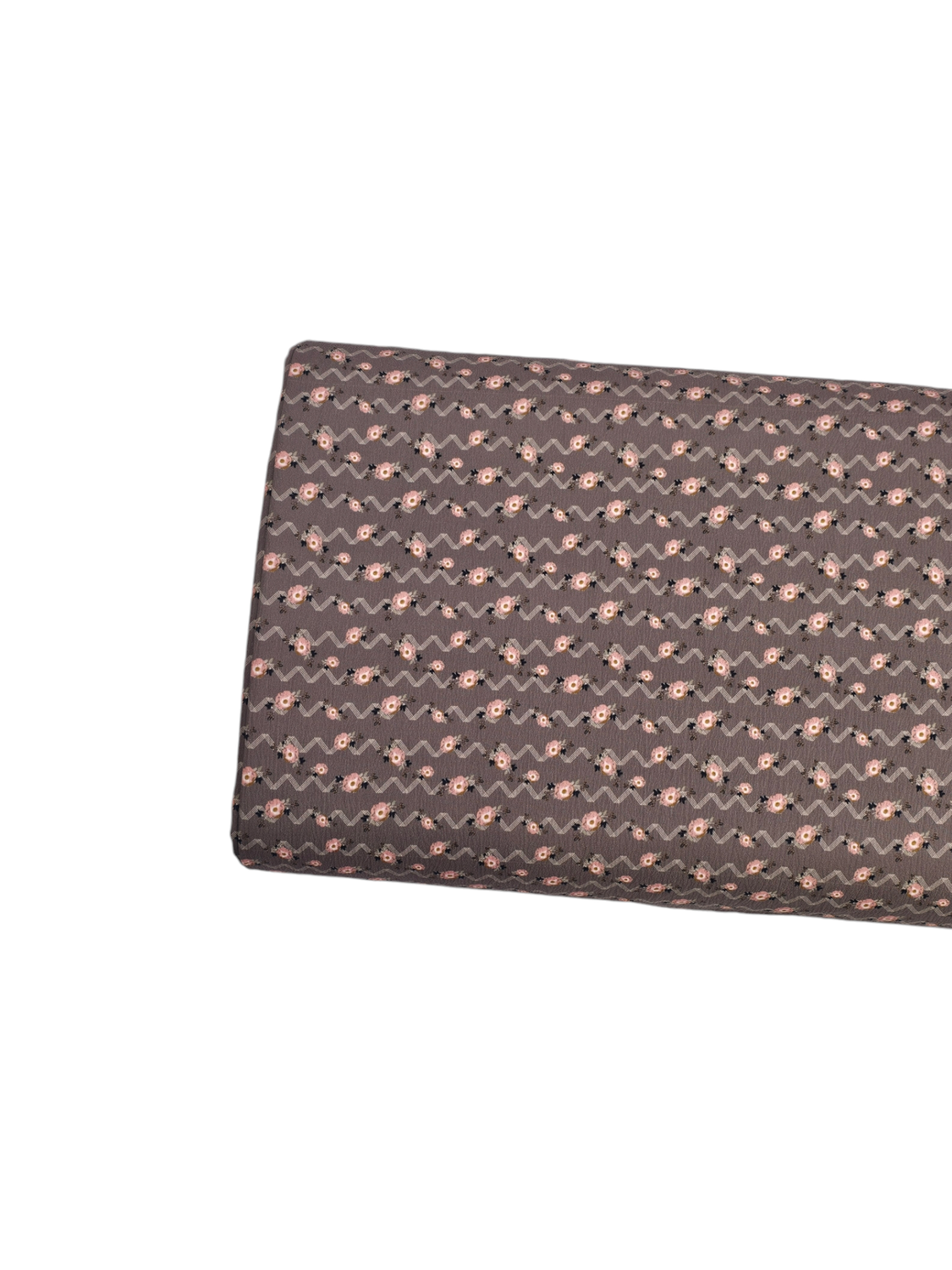 * Unique Design * Pineskin Chevron Floral Cocoa Brown