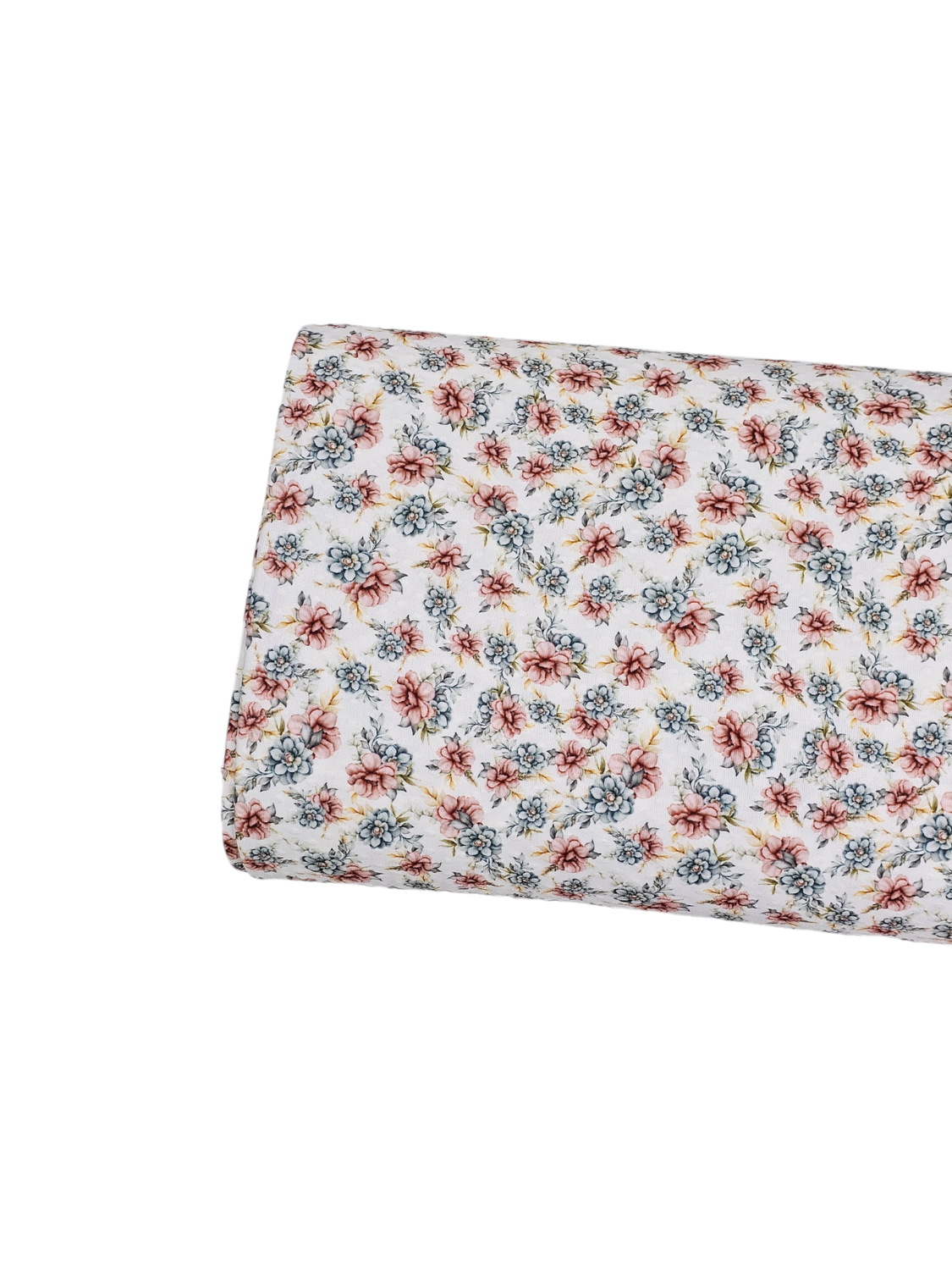 * Unique Design * Swiss Dot Knit Vintage Floral White
