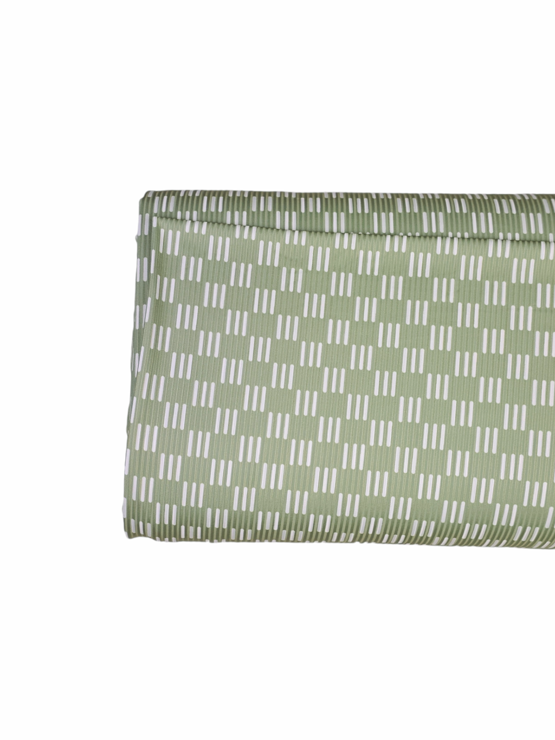 *Unique Design* Mini Poly Ribbed Knit Modern Square Sage