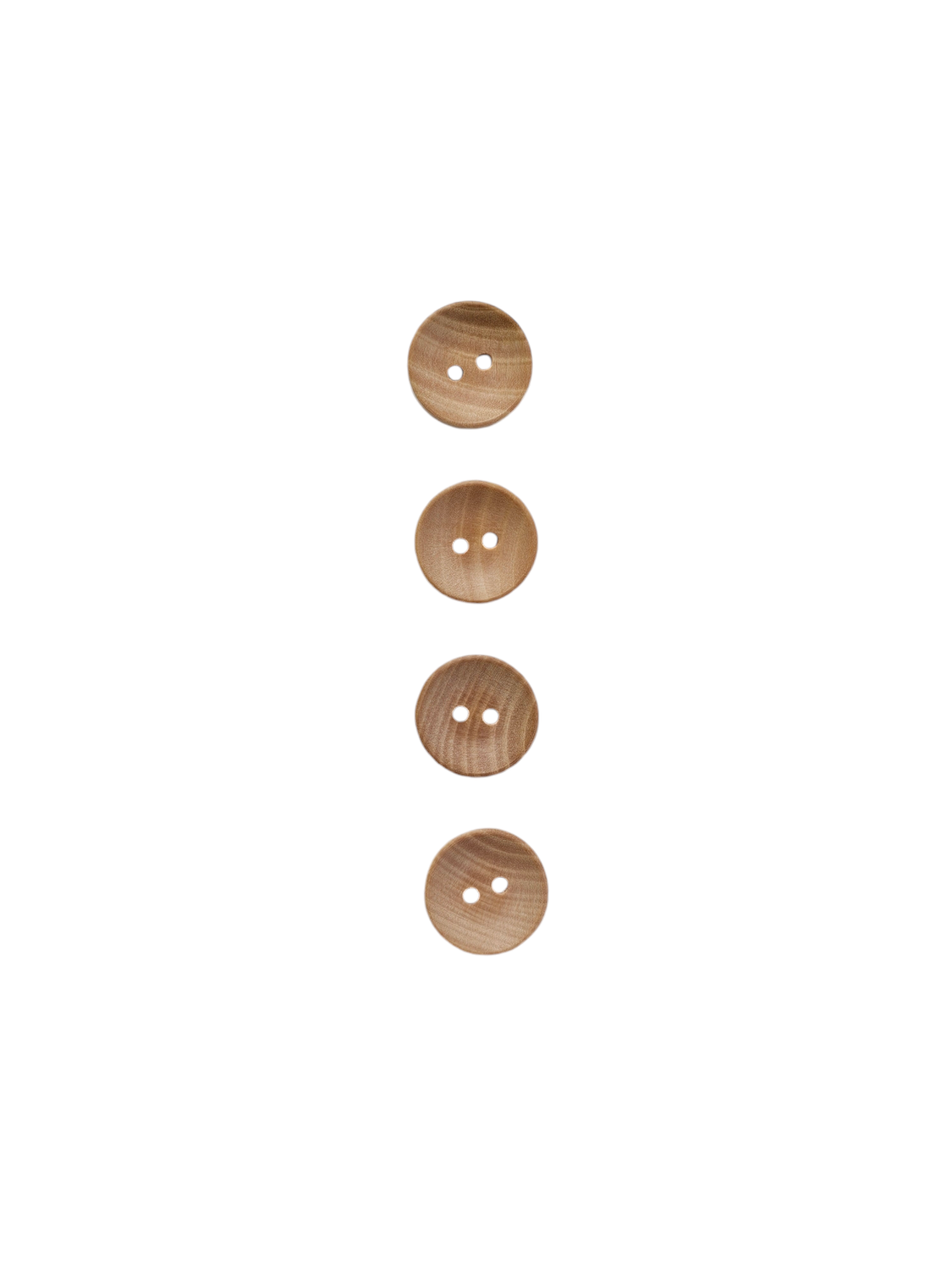 Natural Wooden Buttons 15mm Light Windsor Tan