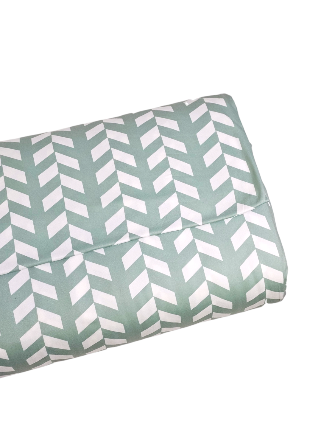 *Unique Design* Double Brushed Poly Chevron Aqua