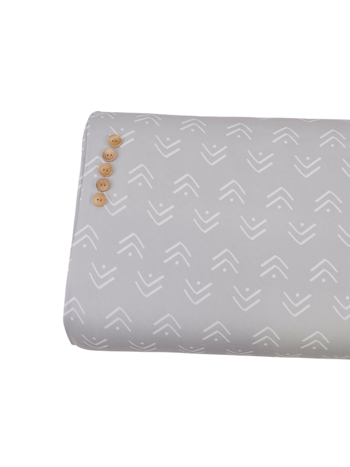 Double Brushed Poly Dot &amp; Dart Light Gray