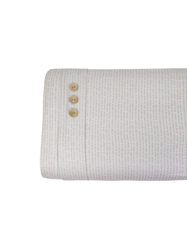 Double Brushed Poly Dotted Lines Rose Double Brushed Poly Dotted Lines Rose