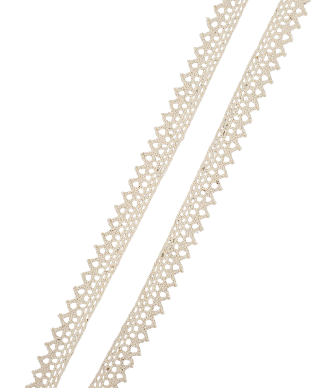 ⅜&quot; Natural Sawtooth Lace Ivory