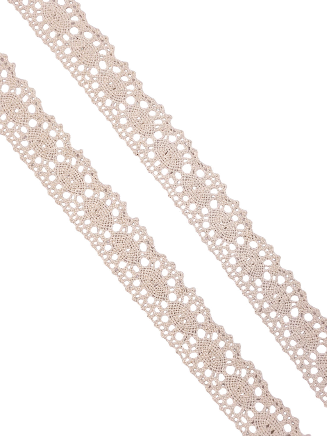 1¼&quot; Natural Cotton Cluny Lace