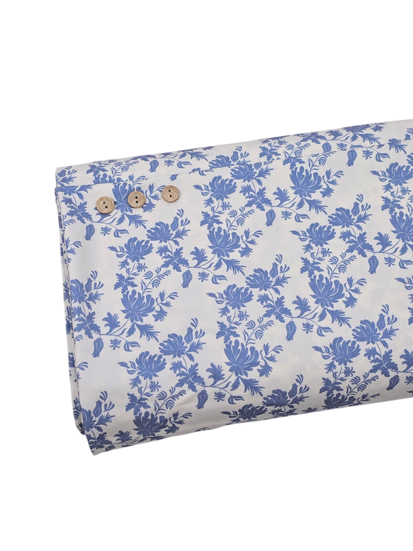 Cloud Poly Victorian Vines Denim Blue