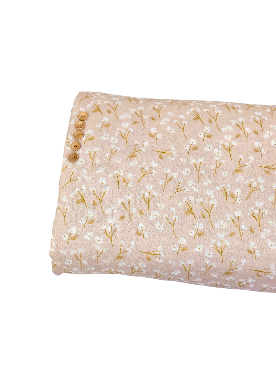 Cotton Gauze Painted Petals Pink