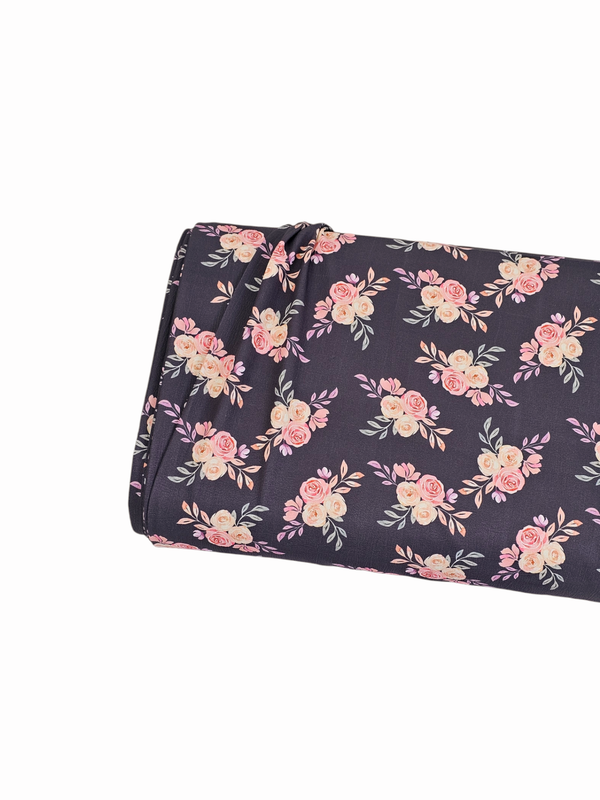 *Unique Design* Cloud Poly Whispering Petals Charcoal