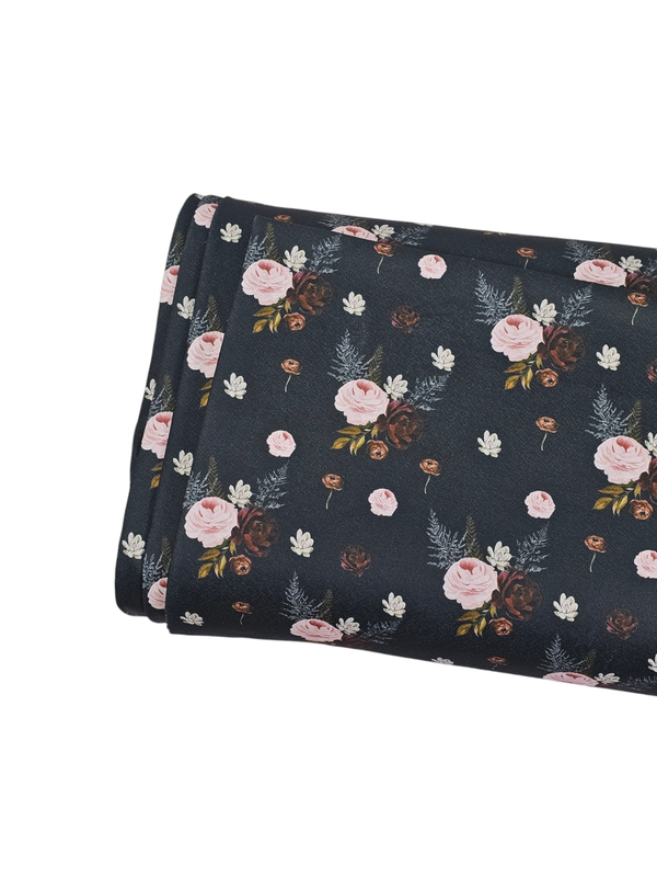 *Unique Design* Liverpool Winter Peony Midnight